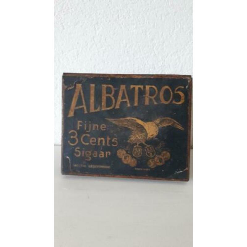 antiek sigarenblik jaren 1900