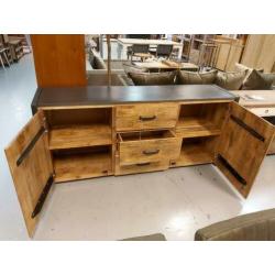 Nieuw industrieel dressoir van mangohout