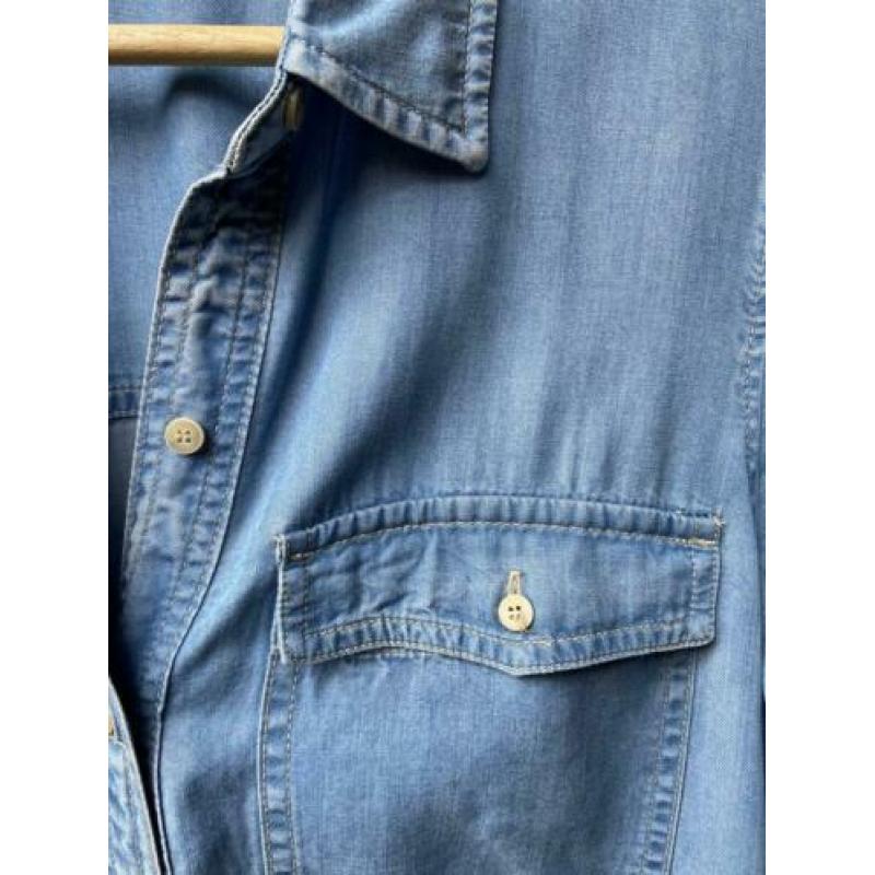 Blouse Mango spijkerblouse maat L blauw ZGAN