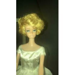 Bruidje sideparts bubblecut,barbie mattel