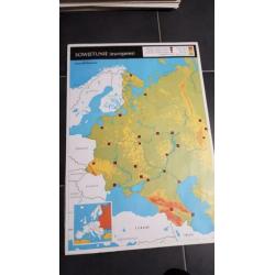 landkaart wereldelen