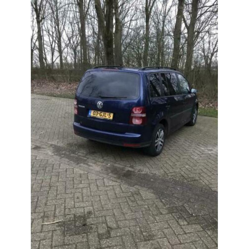 Volkswagen Touran 1.6 75KW 2008 Blauw.airco.alarm.7persons