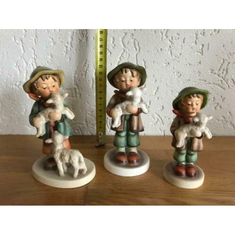 3 x Hummel Goebel jongen met lammetje schaap 64 68 168