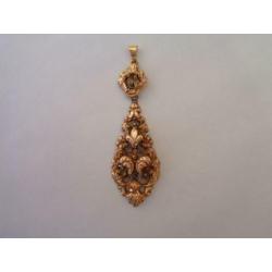 Mutsebel hanger/ Antiek goud