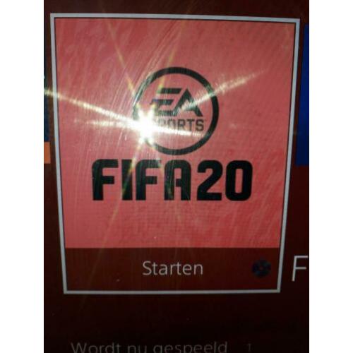 Ps4 met 1 terabyte er zit een nieuwe controle bij + fifa 20