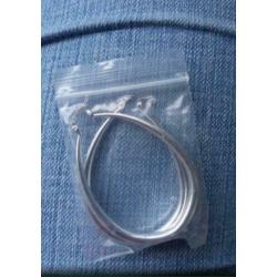 Basis ovale creolen-4cm-925 zilver-nieuw