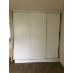 Schuifwanden kast 240x240 cm wit
