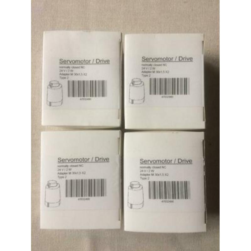 4 stuks Servomotor vloerverwarming