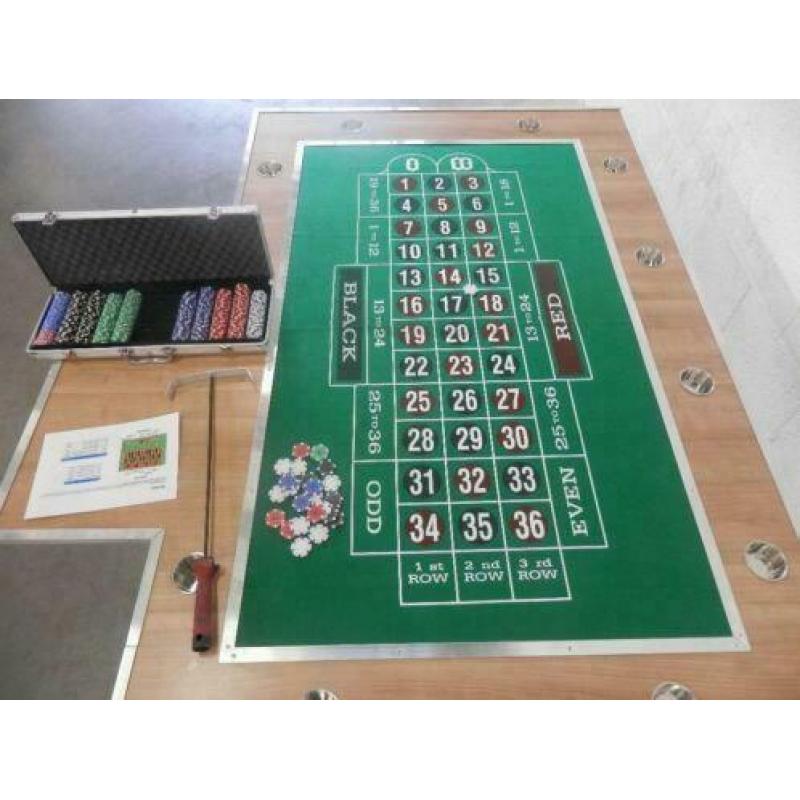 Te  Huur  Casino compleet met Roulette, Blackjack,Pokertafel