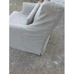 Prachtige linnen fauteuil!