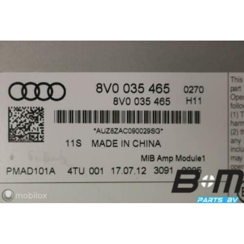 B&O speakerset Audi A3 8V 3drs