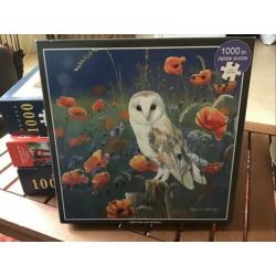 4 puzzels 1000 stukjes, 2 Norman Rockwell