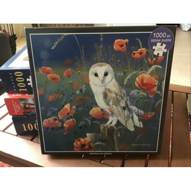 4 puzzels 1000 stukjes, 2 Norman Rockwell