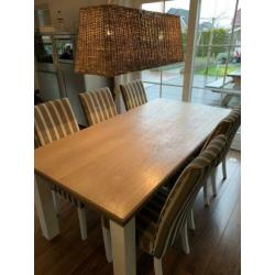 Eettafel 100x200 met 6 stoelen apart of als set te koop