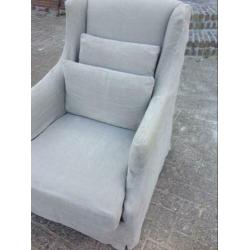 Prachtige linnen fauteuil!
