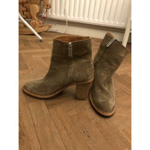 Shabby suede laarsjes maat 38