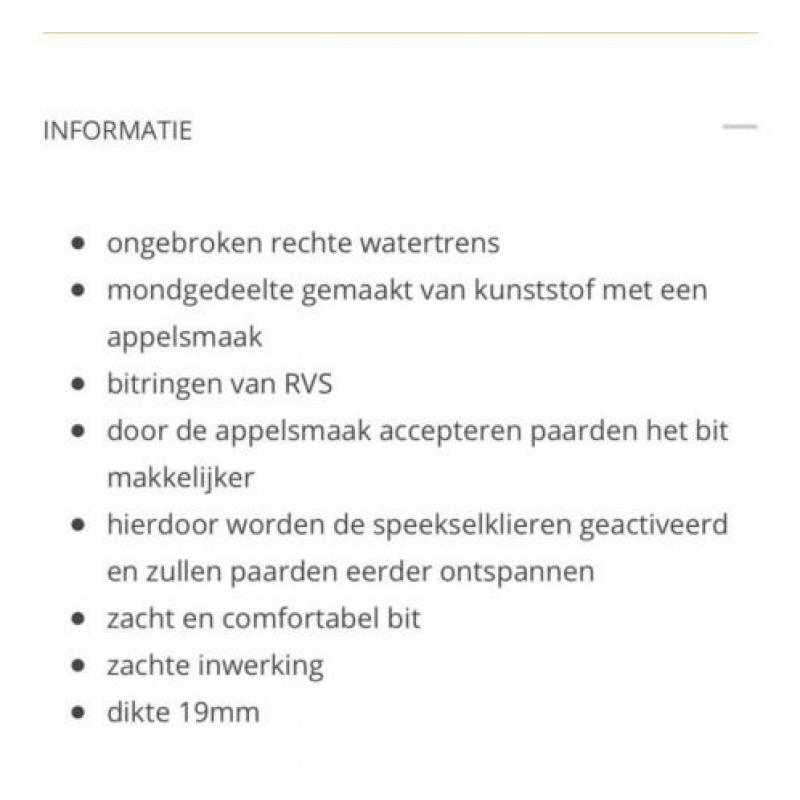 Watertrens Happy Mouth BR ongebroken met Acavallo bitringen