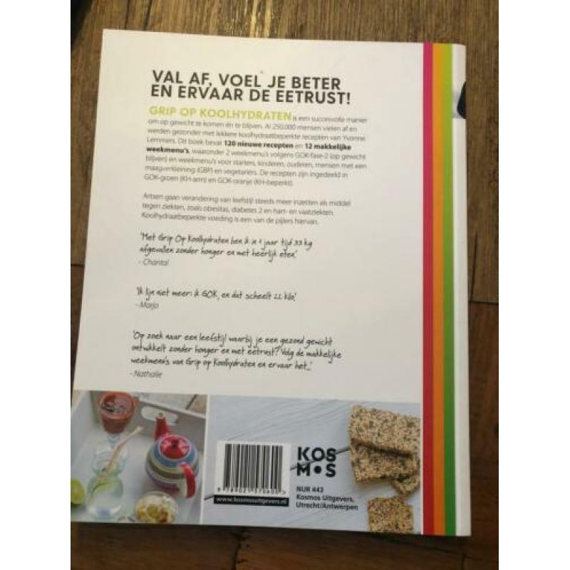 Grip op koolhydraten. Boek. Weekmenu’s
