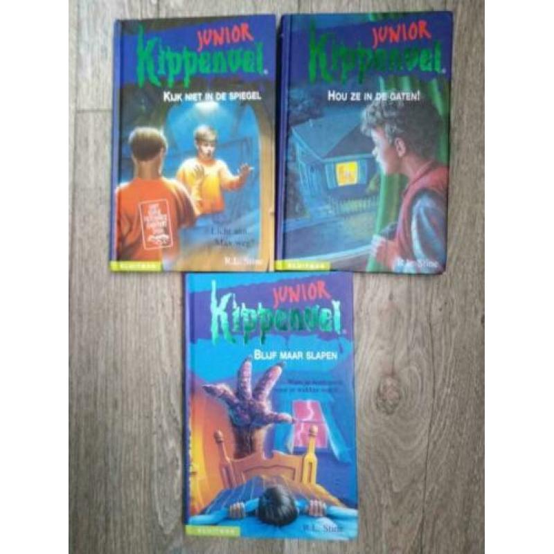 3 boeken KIPPENVEL JUNIOR ZGAN samen €1,50