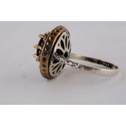 NIEUW COLLECTIE elegante zilveren 925 ring met amethist 597