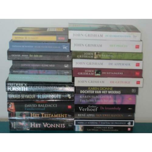 F14: Thrillers oa. Baldacci Grisham Slaughter Appel van Ri