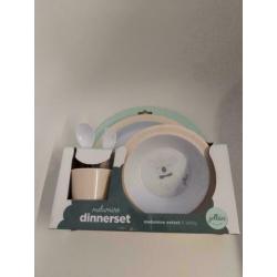 Jollein dinerset Wild animals Creamy peach nieuw in verpakki