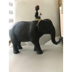 Bronzen olifant beeld woonaccessoires JLC