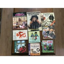 Hobby boeken oa poppen, macrame, bloemen, vlechten, weven