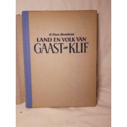 Land en volk van Gaast en klif 1947 met stofomslag - Fries