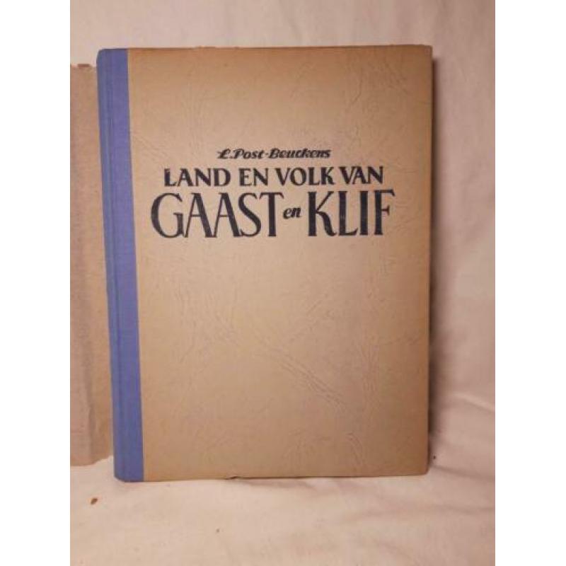 Land en volk van Gaast en klif 1947 met stofomslag - Fries