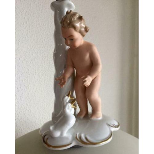 Lampenvoet met Putto + eendjes