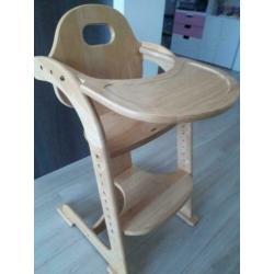 houten kinderstoel meegroeistoel