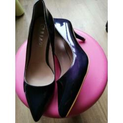 Blauwe pumps lak mt 40