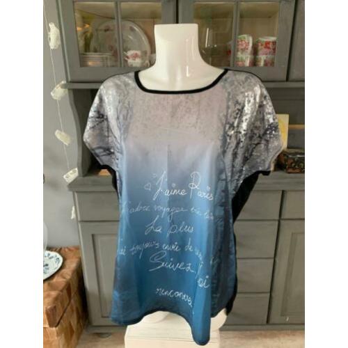 Top shirt van Yessica maat L - met glitters