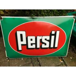 vintage bol emaille reclamebord Persil (reclame bord antiek)