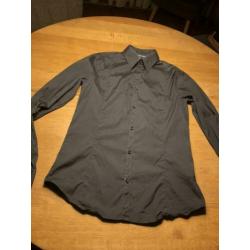 Armani Jeans overhemd blouse. Maat: L. Zwart