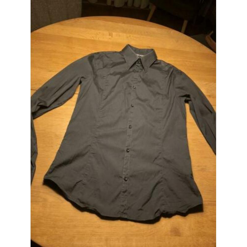 Armani Jeans overhemd blouse. Maat: L. Zwart