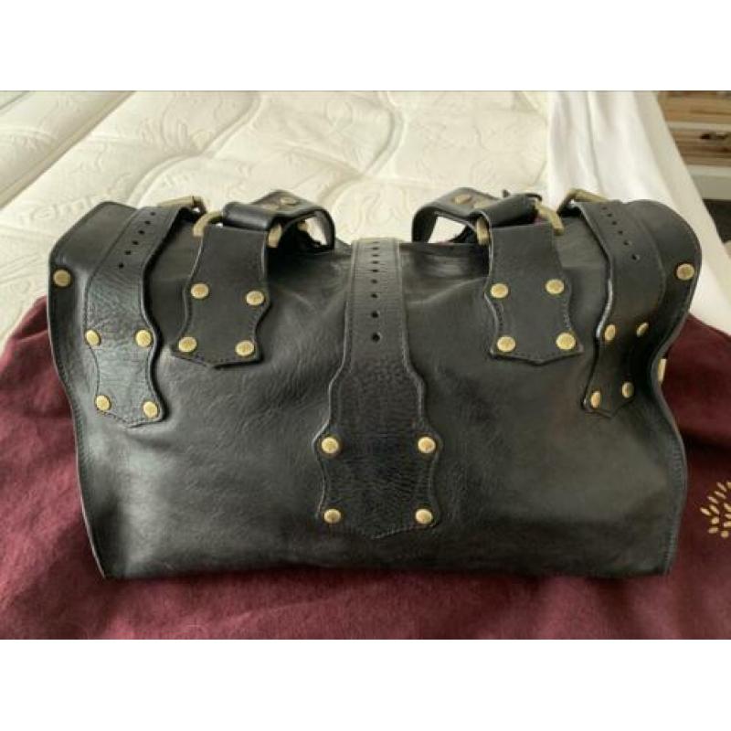 Mulberry tote roxanne zwart zgst