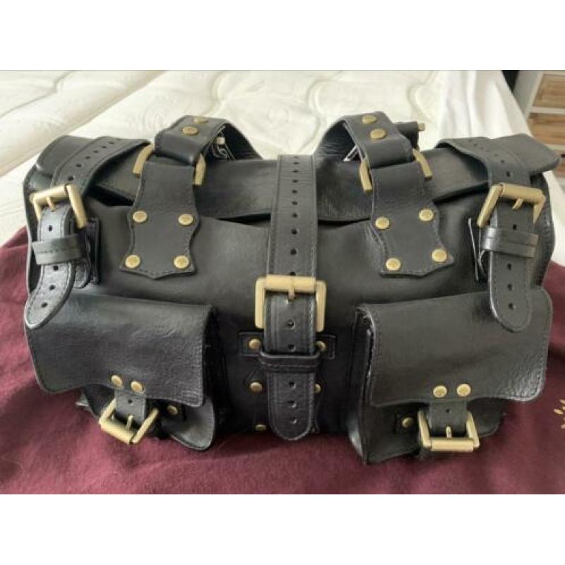 Mulberry tote roxanne zwart zgst