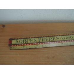 Vintage metalen lineaal