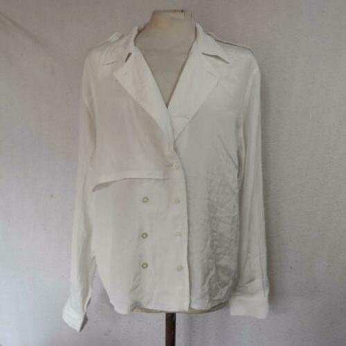 Witte glanzende damesblouse.Mt 38.Merk Ravens
