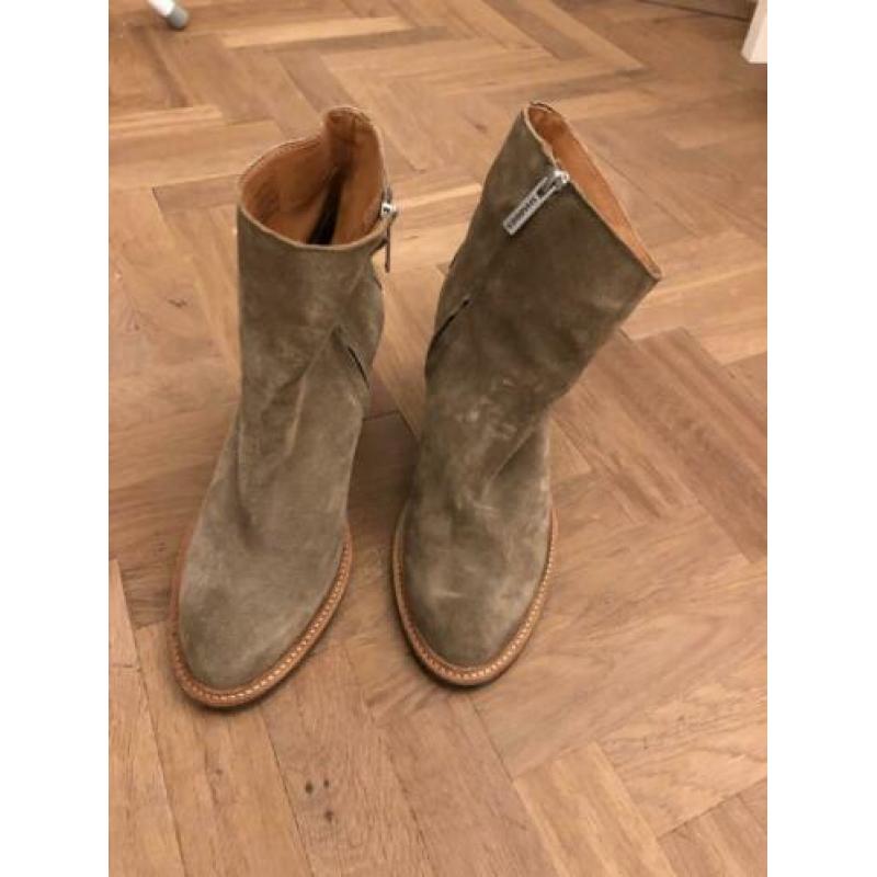 Shabby suede laarsjes maat 38