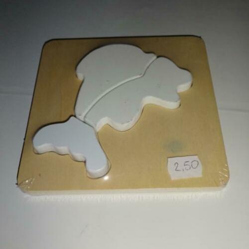 NIEUW Houten puzzel. voor kinderen tot 3 jaar. - 15 cm X 15