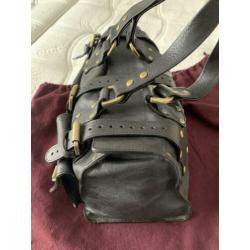 Mulberry tote roxanne zwart zgst