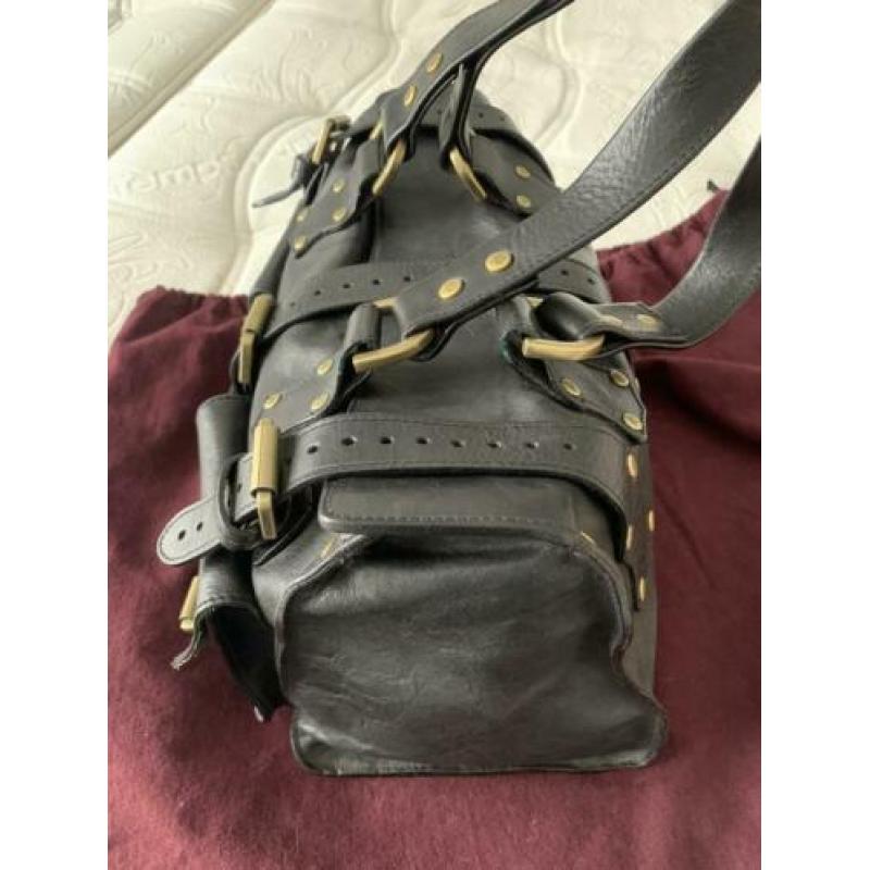 Mulberry tote roxanne zwart zgst
