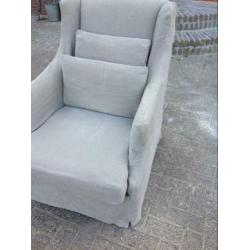 Prachtige linnen fauteuil!