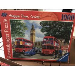 4 puzzels 1000 stukjes, 2 Norman Rockwell