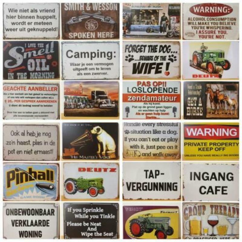 Branson guitar shop gitaar reclamebord van metaal vintage