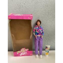 Barbie totally hair Ken met box en gel 1991