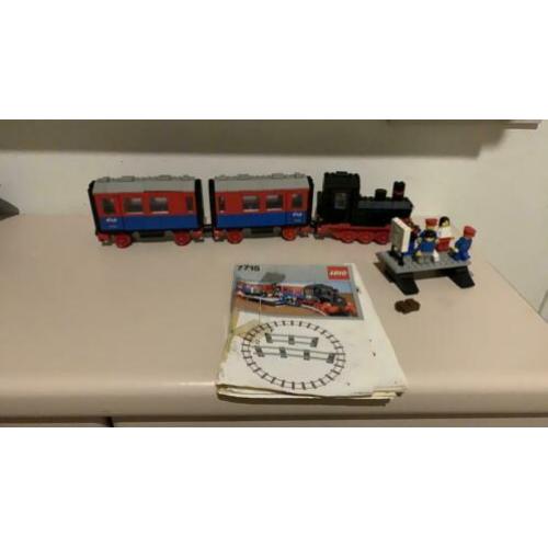LeGo trein 7715 met boekje zonder rails